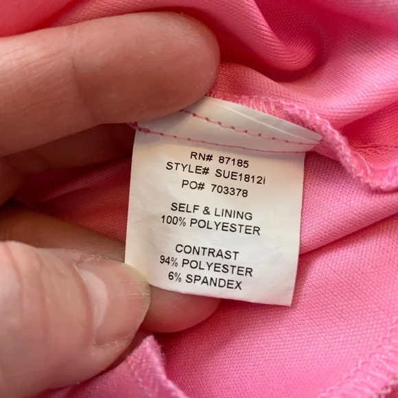 Gorgeous Roxette Pink and Black High-Low Dress, Girl's Size 12. - Picture 12 of 13